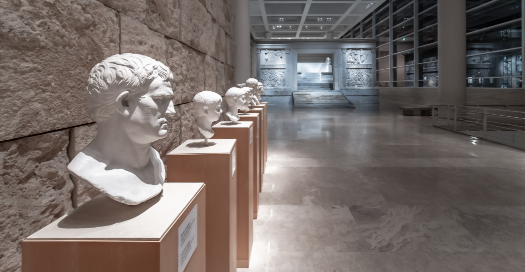 Museo dell’Ara PacisAugustae, Galleria dei busti, ©ERCO, Photography Marcela Schneider Ferreira, 2021