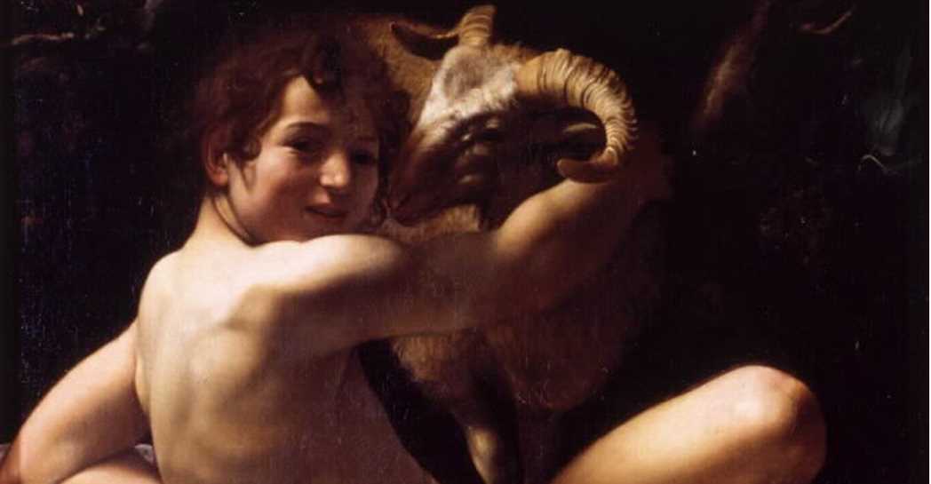 Caravaggio (Michelangelo Merisi, Milano 1571 - Porto Ercole 1610), San Giovannino 1602 ca. - Pinacoteca, Sala di Santa Petronilla