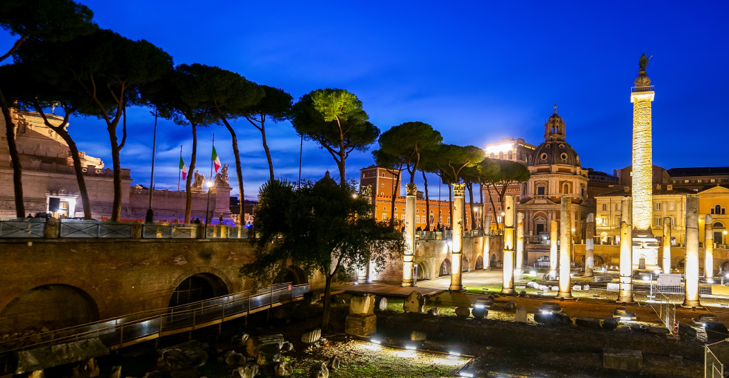 passeggiate serali nell’area archeologica dei Fori Imperiali 